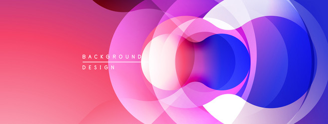 abstract circles overlap creating vibrant vector image