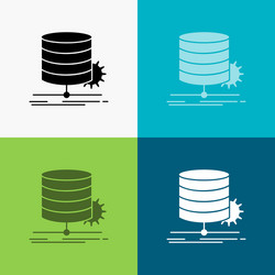 algorithm chart data diagram flow icon over vector image