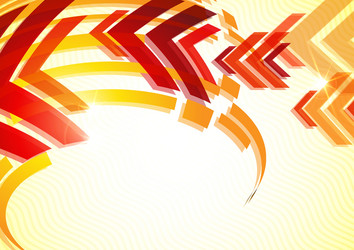 arrow red background with place for your text vector image