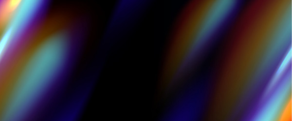 black background with abstract iridescent gradient vector image