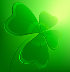 Golden clover leaf for st Royalty Free Vector Image