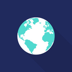 Solar system planet flat design Royalty Free Vector Image