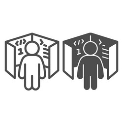 ui ux designer cube with code references board vector image