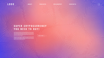 landing page abstract design with field vector image