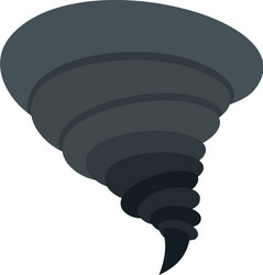 storm tornado icon flat style vector