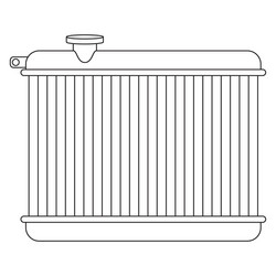 Radiator Royalty Free Vector Image - VectorStock