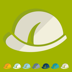 Flat design helmet Royalty Free Vector Image - VectorStock
