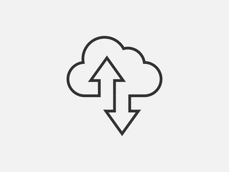 Cloud Computing Connection Icon vector image