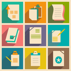 flat with shadow concept and mobile application vector image