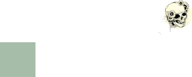 Floral Skull Grunge Vector Image