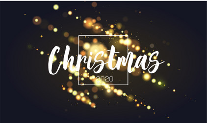 Bokeh sparkle christmas 2020 background glitter vector