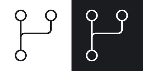 code branch icon set vector image