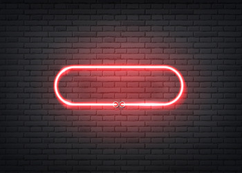 neon entrance red signage bar night club vector