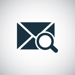 Mail search icon trendy simple concept symbol vector