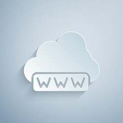paper cut software web development programming vector image