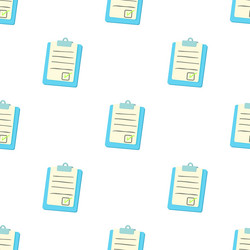 checklist on a clipboard pattern seamless vector image