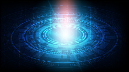 hi-tech digital data connection system vector image