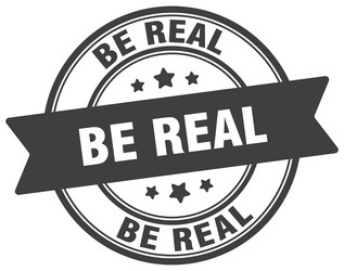 True stamp label on transparent background Vector Image