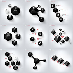 black cloud computing background with web icons vector image