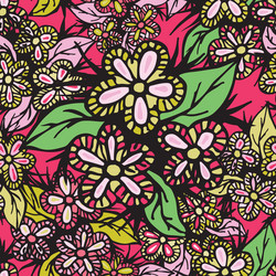 boho style hand drawn seamless pattern vector image