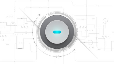 hi-tech digital data connection system vector image