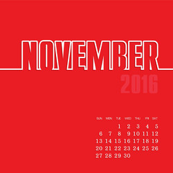 Simple 2016 year calendar Royalty Free Vector Image