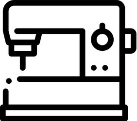 Sewing machine icon outline vector