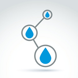 water system icon conceptual special vector