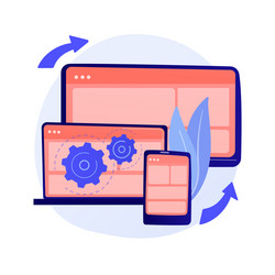 web page visualization concept metaphor vector image