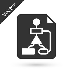 grey tile flowchart for program design or process vector image