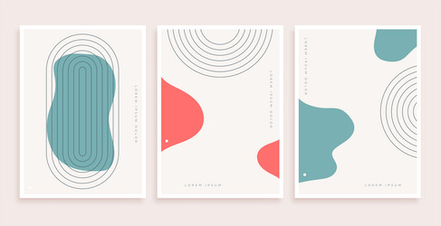 abstract geometric shape boho pattern collection vector image