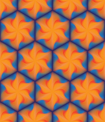 Abstract Multicolored Vortex Pattern vector image