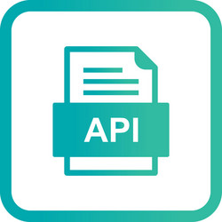 api file document icon vector image