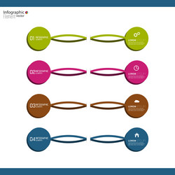 comparative chart with templates for presentation vector image