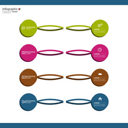 comparative chart with templates for presentation vector