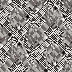 monochrome glitch effect textured checked pattern vector image