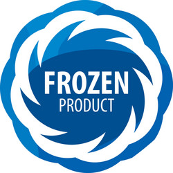 logo for frozen products vector