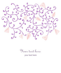 loral background with space for text vector image