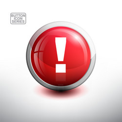 alphabet in glossy button for web icon vector image