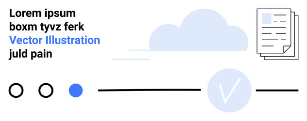 modern workflow system with progress indicators vector image