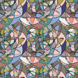 Seamless pattern with abstract broken colorful vector