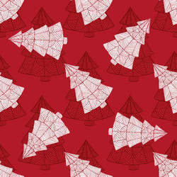 Seamless pattern with the image of a christmas vector