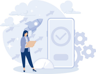 software and frontend development concept html5 vector image