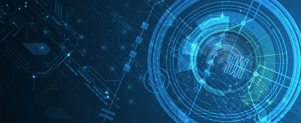 abstract futuristic fade computer technology vector image