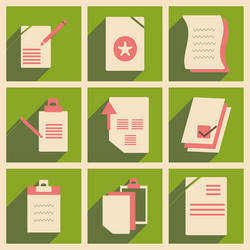 flat with shadow concept and mobile application vector image