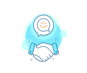 Handshake emoji vector isolated illustration. Handshake emoticon