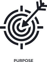 black purpose isolated icon simple element from vector image