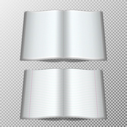 mockup opened brochure Vector Image