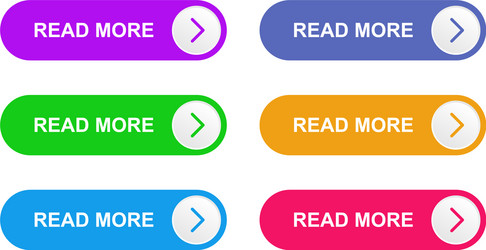 ready web buttons for design vector image
