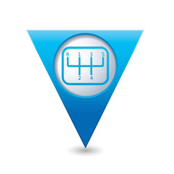 transmission1 blue triangular map pointer vector image